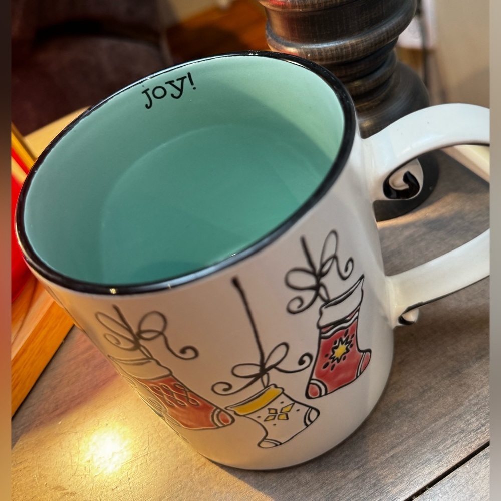 Festive Holiday Mug with Stocking Design - Picture 2 of 4
